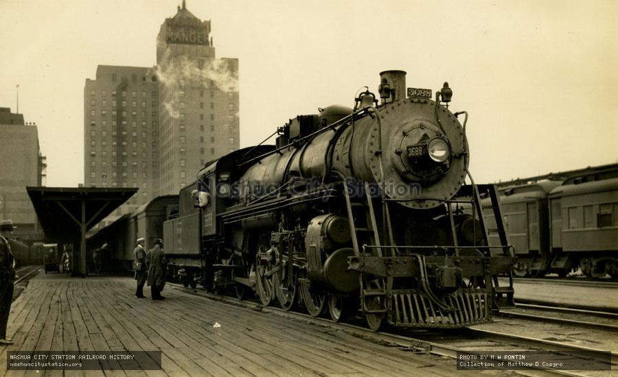 Postcard: Boston & Maine Railroad #3688 at North Station